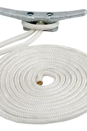 Luxury Sea-Dog Double Braided Nylon Dock Line - 1/2" x 10 - White [302112010WH-1]