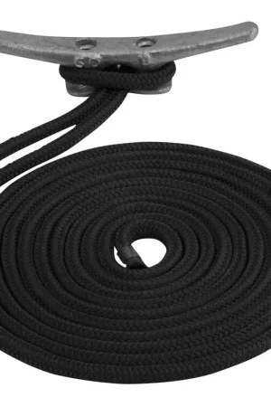 Latest Sea-Dog Double Braided Nylon Dock Line - 3/4" x 50 - Black [302119050BK-1]