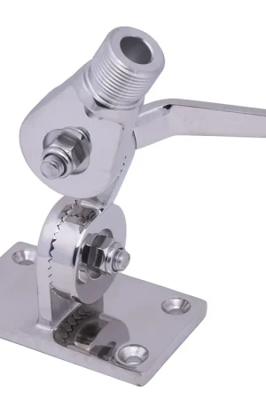 Whitecap Heavy-Duty Ratchet Antenna Mount - 316 Stainless Steel [S-1802BC] Direct From Factory