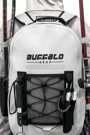 27QT Waterproof Fishing Backpack with Rod Holder Premium