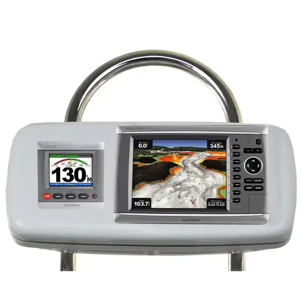 Top Pick NavPod SystemPod Pre-Cut for Garmin GPSMAP 820/820xs/840/840xs on the right *AND* 1 additional instrument (3.6" hole) on the left for 12" wide guard