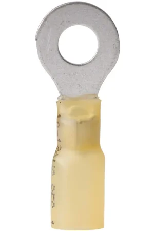 12-10 AWG 1/4 in. Heat Shrink Ring Terminals, 25 Pack Certified