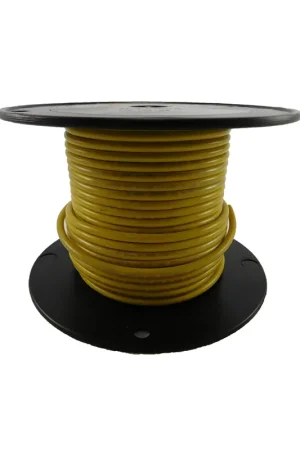 10 AWG Yellow Primary Marine Wire 100 Foot Roll Brand New