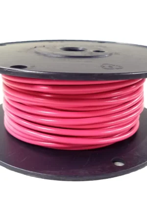 Trusted Brand 12 AWG Pink Primary Wire 100 Foot Roll