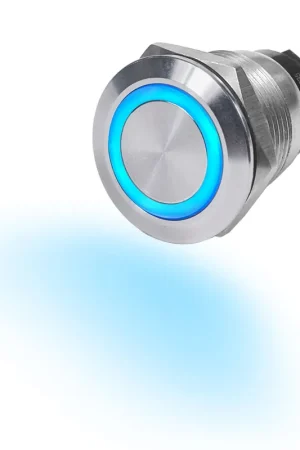 10 amp Black Push-Button LED Ring Switch On/Off New Release