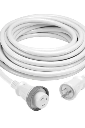Next Day Delivery Hubbell Hbl61cm03wled 30 Amp 25 Foot Cordset With Led White