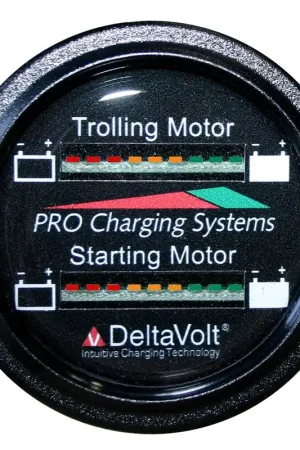 Dual Pro Battery Fuel Gauge For 2 - 12v Systems Authentic