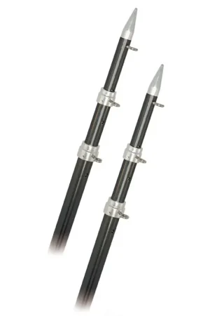 Rupp 15' Fixed Carbon Fiber Outrigger Poles 1.5" - Silver Order Now