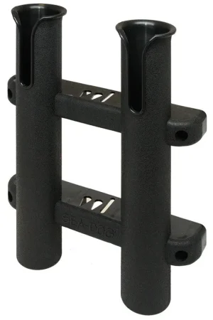 Sea-Dog Two Pole Side Mount Rod Storage Rack - Black Weekend Sale