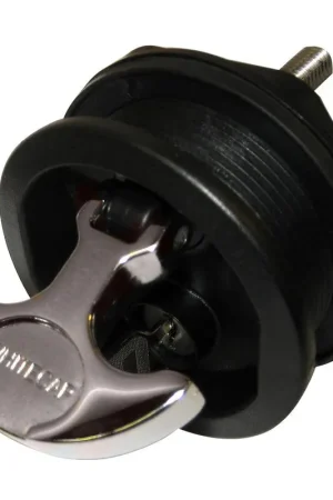 Latest Whitecap T-Handle Latch - Chrome Plated Zamac/Black Nylon - Locking - Freshwater Use Only