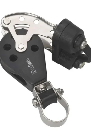 Authentic Barton Marine Size 3 Stanchion Lead Block - Single w/Becket & Cam Cleat