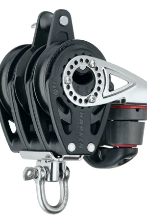 Budget Harken 57mm Triple Carbo Block - Swivel, Becket, Cam Cleat