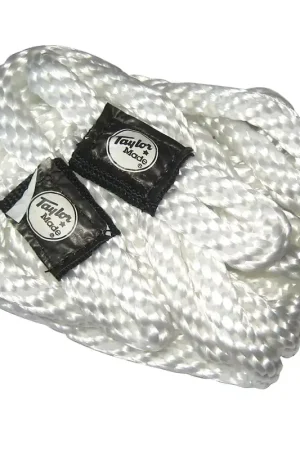 While Supplies Last Taylor Made Fender Loc Fender Lines - 3/8" x 72" - Pair - White