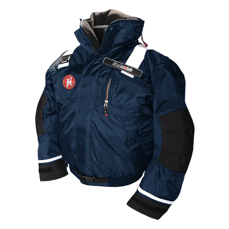 Clearance First Watch AB-1100 Flotation Bomber Jacket - Navy Blue - Small