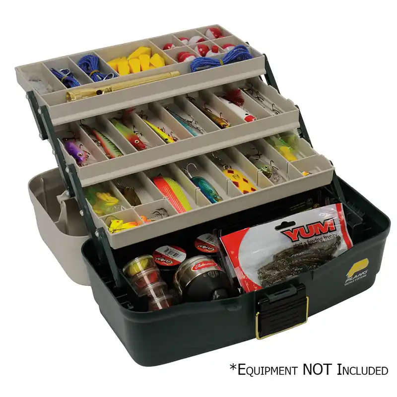 Plano Three-Tray Fixed Compartment Tackle Box Big Sale