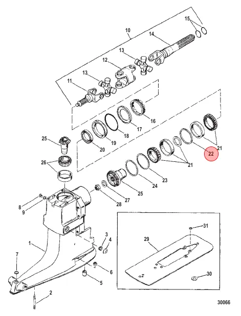Mercury / Quicksilver SPACER 23-66824 Certified